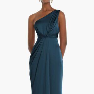 Dessy Collection - One Shoulder Satin Gown